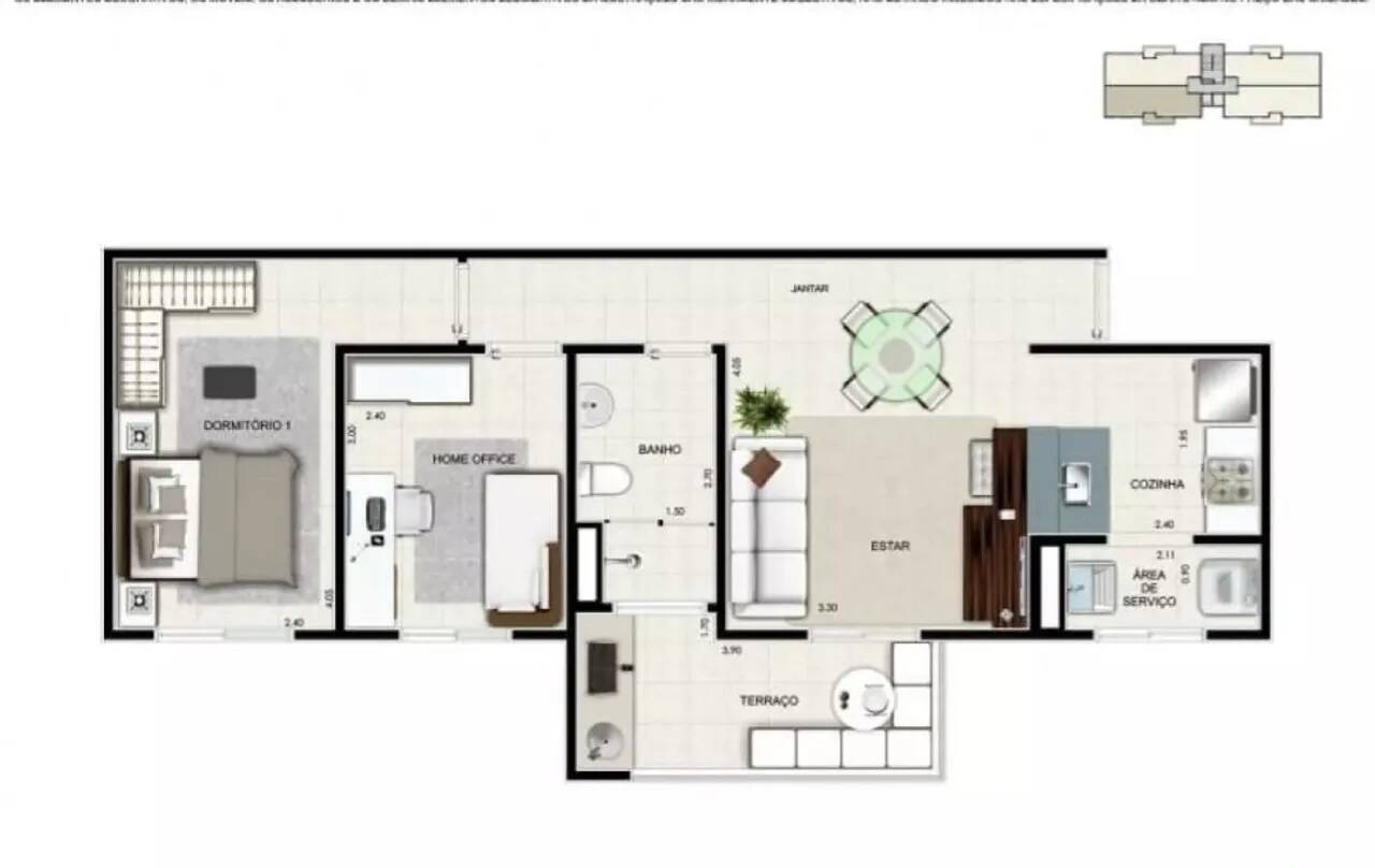 Apartamento à venda com 2 quartos, 60m² - Foto 11